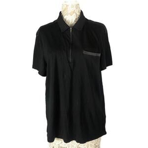 Michael Kors mens dress black short sleeve Tshirt size XL